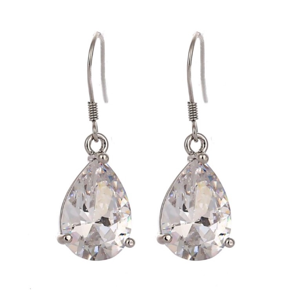 NEW!💙💎TEARDROP! CZ SET💎💙PEAR! GORGEOUS! BLING! - Picture 2 of 7